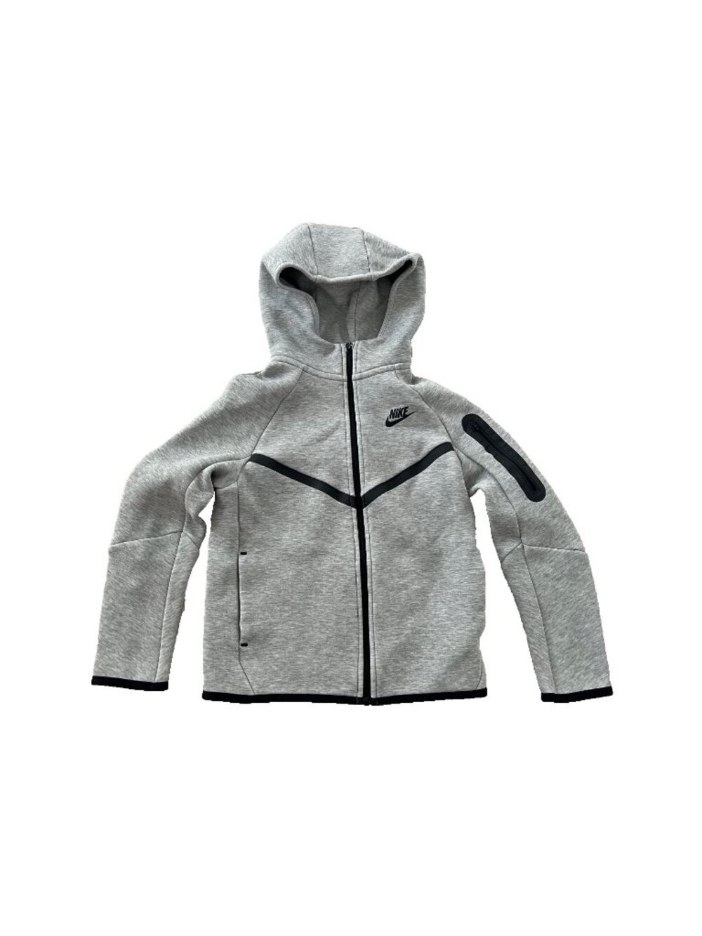 Nike HV5867-063 Older Kids Unisex Tech Full-Zip Hoodie Grey ( M )